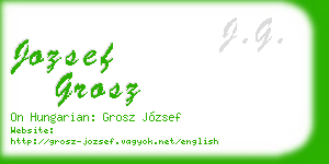 jozsef grosz business card