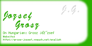 jozsef grosz business card